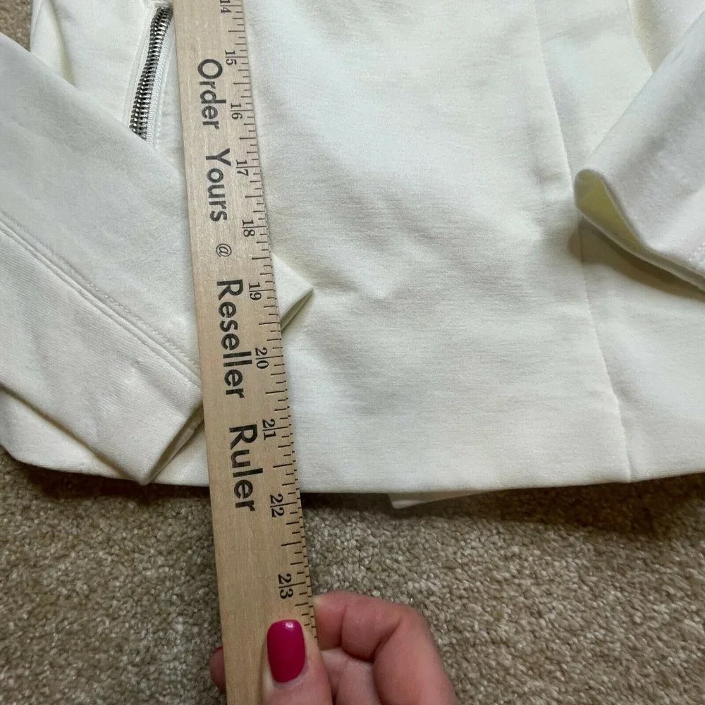 Blank NYC Jacket Small Womens Casual Zipper Moto White Ladies Casual New Classic - Picture 11 of 11